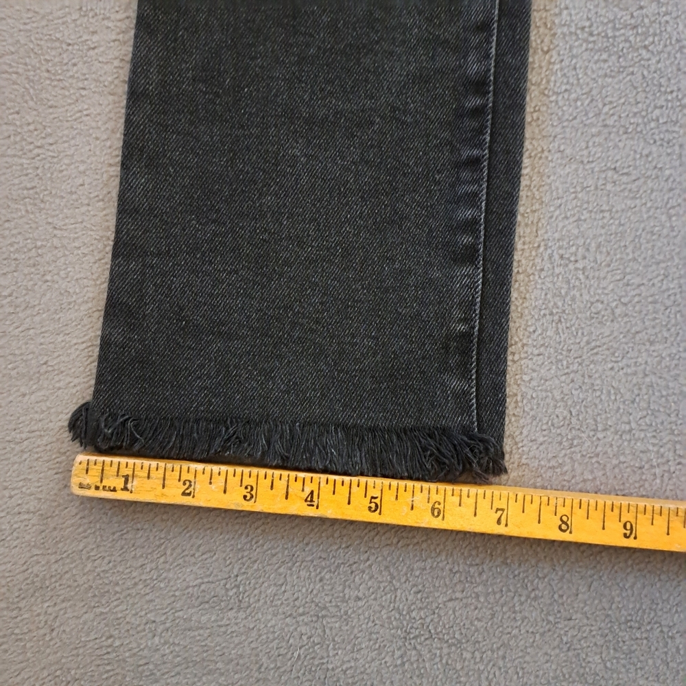 Madewell Black Cropped Frayed-Hem Jeans - Picture 3 of 13